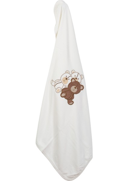 %100 Pamuklu Yenidoğan Çift Katlı Penye Bebek Battaniyesi