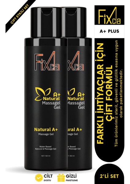 Natural A+ Kayganlaştırıcı Etkili Jel 150 ml x 2