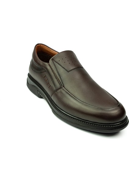 5021 Kahverengi Deri Mokasen Erkek Günlük Ayakkabı