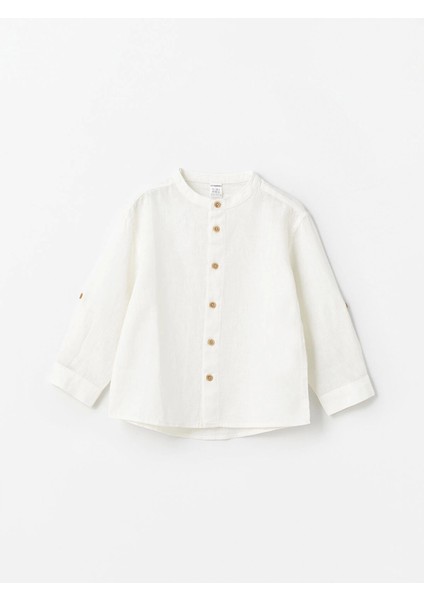 Lcw Kids Ekru Uzun Kollu Basic Erkek Bebek Gömlek