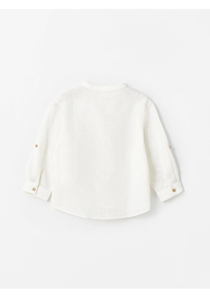 Lcw Kids Ekru Uzun Kollu Basic Erkek Bebek Gömlek fiyatları