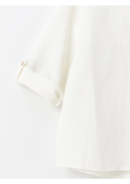 Lcw Kids Ekru Uzun Kollu Basic Erkek Bebek Gömlek modelleri