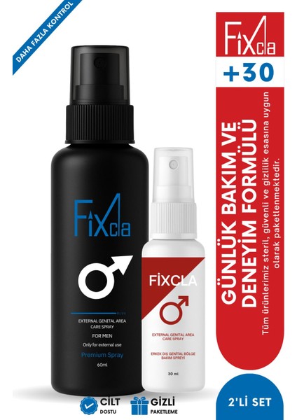 60 ml + 30 ml Süre Destekleyici Erkek Sprey – Uzun Deneyim | Long Time, 2’li Set