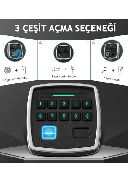 Gunsafe 1450F Parmak Izli Tüfek/tabanca Kasası indirimleri