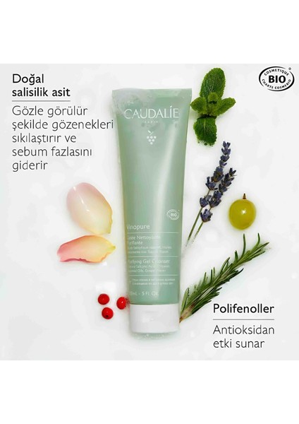 Vinopure Yüz Temizleme Jeli & Caudalie Matlaştırıcı Fluid Krem fiyatları