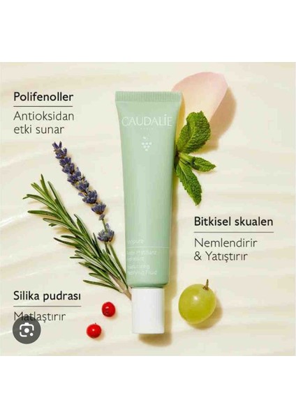 Vinopure Yüz Temizleme Jeli & Caudalie Matlaştırıcı Fluid Krem modelleri