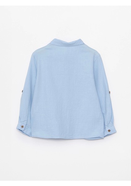 Lcw Kids Mavi Uzun Kollu Basic Erkek Bebek Gömlek fiyatları