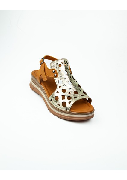 8065 Dore Deri Kadın Sandalet