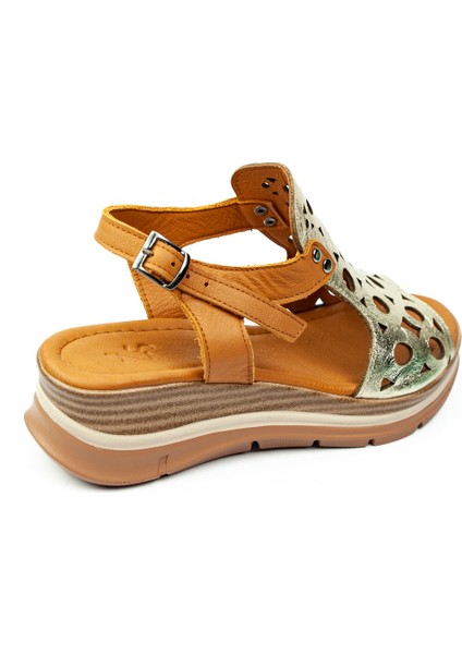 8065 Dore Deri Kadın Sandalet fırsatları