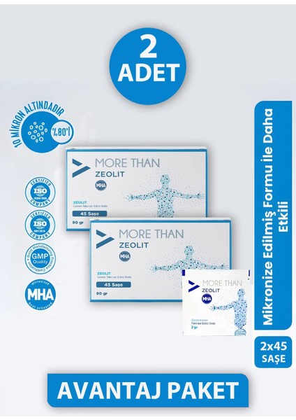 Zeolit 45 Saşe 2 Adet