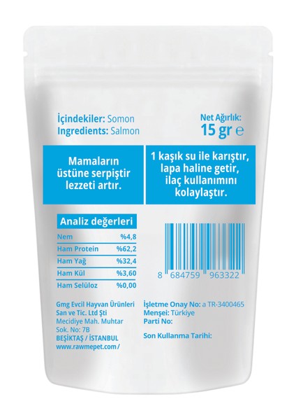 Somon Tozu (15 gr) fiyatları