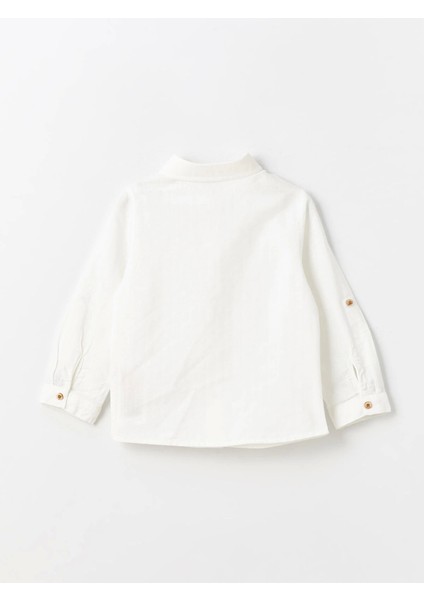 Lcw Kids Ekru Uzun Kollu Basic Erkek Bebek Gömlek fiyatları