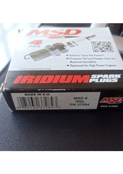 37284 Msd Iridyum Bujiler - 14 mm - 0,866 Inç Erişim - Conta Yuvası - 4'lü Paket modelleri