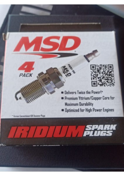 37284 Msd Iridyum Bujiler - 14 mm - 0,866 Inç Erişim - Conta Yuvası - 4'lü Paket indirimleri