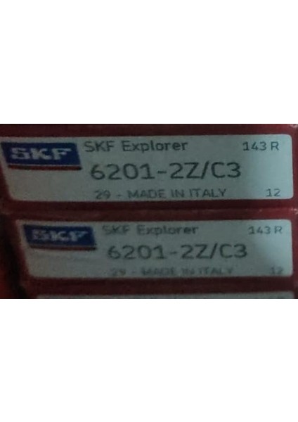 Skf 6201-2Z/C3 Rulman 12X32X10