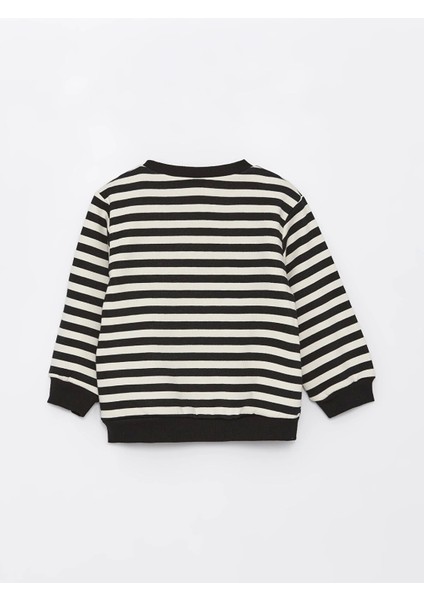 Lcw Kids Siyah Bisiklet Yaka Baskılı Kız Bebek Sweatshirt 2'li indirimleri