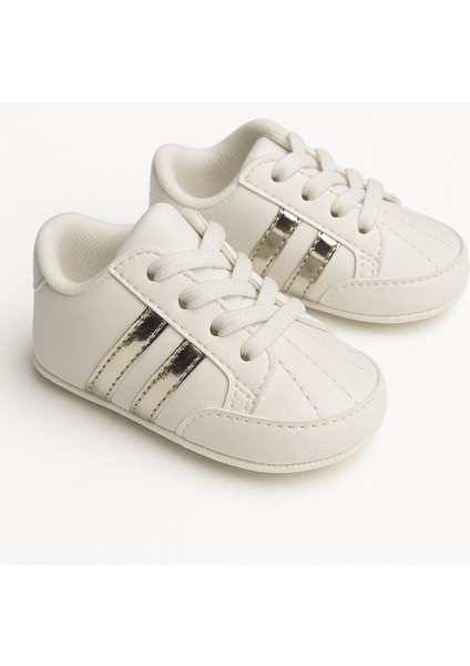 Şık Çizgili Kız Bebek Patiği 18-19 Numara fiyatları