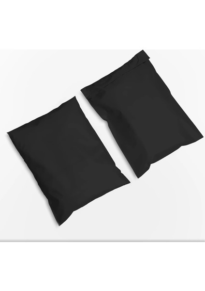 30X40+5CM Lüx Mat Siyah Cepsiz Kargo Poşeti modelleri