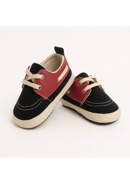 Bağcıklı Ilk Adım Bebek Patiği – Şık ve Konforlu Tasarım 18-19 Numara