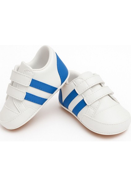 Erkek Bebek Spor Tarz Ilk Adım Ayakkabısı – Cırt Cırtlı, Kaydırmaz Taban 20-21 Numara