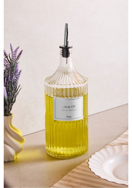 Viking 1000 ml Cam Şişe ve Yağlık Kapaklı Çift Kapaklı fırsatları