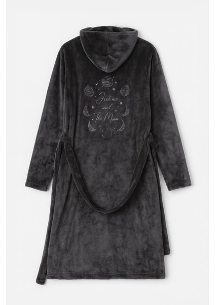 Kadın Kapüşonlu Yumuşak Kadife Dokulu Sabahlık fiyatları