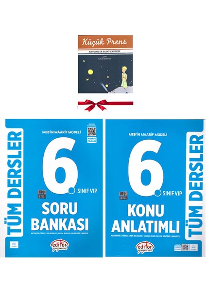 2026 Meb In Maarif Modeli 6.sınıf Tüm Dersler Konu Anlatımlı Karekod Çözümlü Soru Bankası Seti