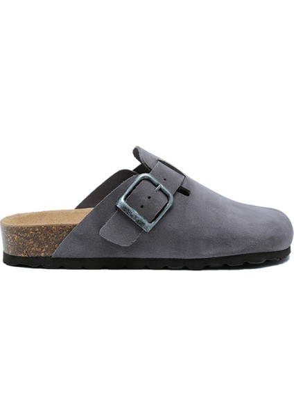 K13789SD Kifidis Soft Step Kadın Süet Deri Sabo Mantar Terlik 36-41