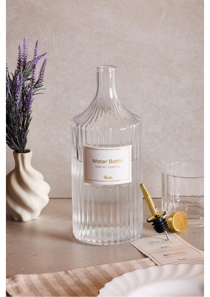Viking 1000 ml Cam Şişe ve Yağlık Kapaklı Çift Kapaklı indirimleri
