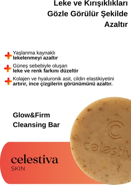 Glow Firm-Kojik Asit ve Kolajen İçerikli Leke Karşıtı Katı Sabun modelleri