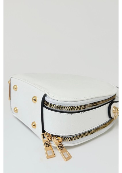 Kadın El Çantası Omuz Kol Çantası Beyaz Parlak modelleri