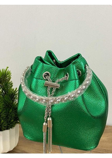 0000058 Düğün,nişan,abiye,makyaj Çantası Püskül Detaylı El Çantası