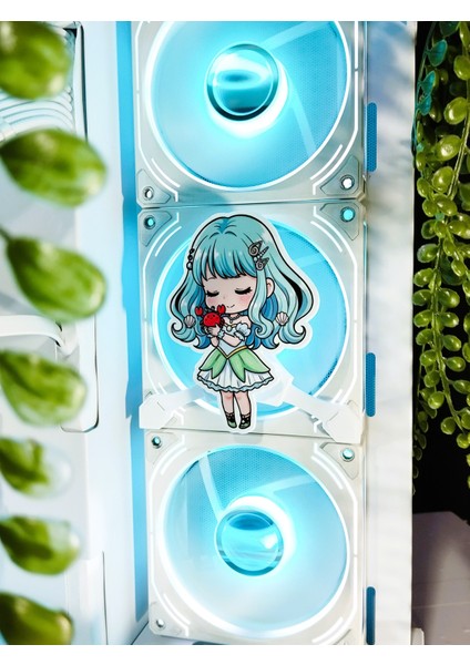 Yengeç Burcu Kız 120X120 mm Oyun Pc Aksesuarı Mıknatıslı Fan Kapağı, Masaüstü Bilgisayar Gaming fiyatları