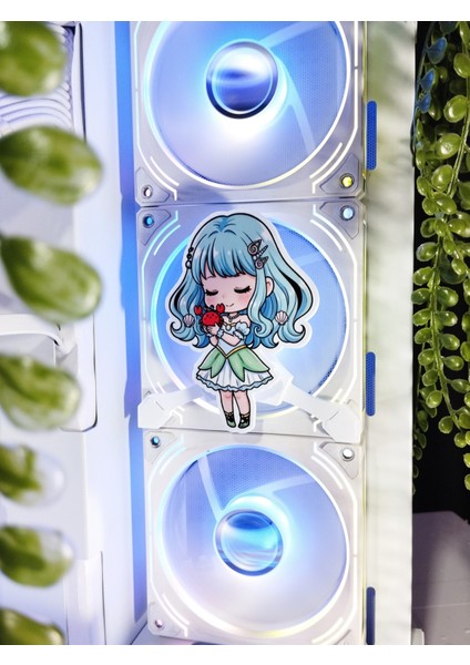 Yengeç Burcu Kız 120X120 mm Oyun Pc Aksesuarı Mıknatıslı Fan Kapağı, Masaüstü Bilgisayar Gaming fırsatları