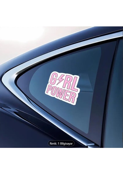 Girl Power Sticker – Araç, Laptop ve Dekoratif Çıkartma
