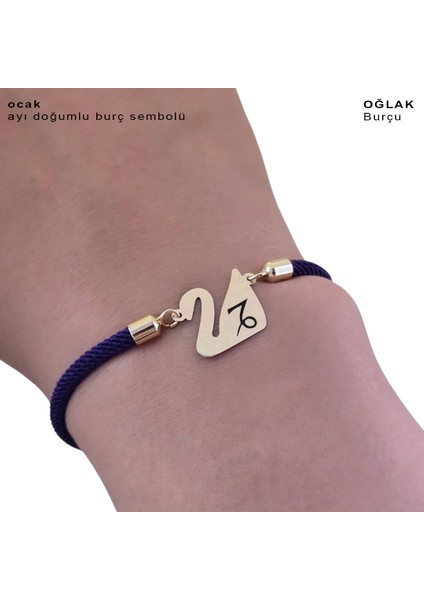 Ocak Ayı Doğumlarına Kuğu Kuşu Figürlü 14 Ayar Altın Plakalı Lacivert Örgülü Hediye fırsatları