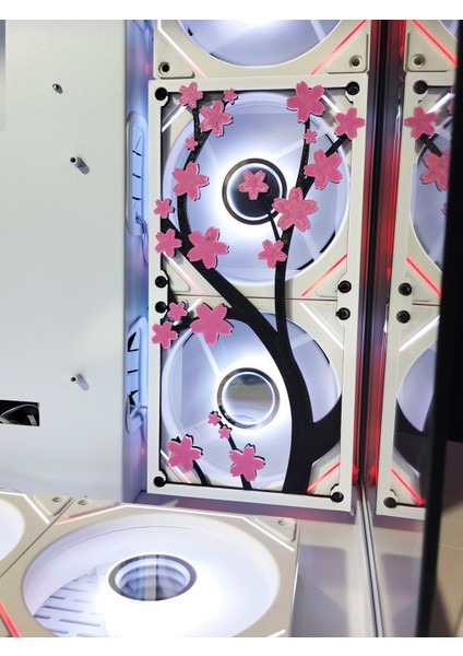 Sakura Çiçeği 120X240 mm Oyun Pc Aksesuarı, Masaüstü Bilgisayar Fan Kapağı modelleri