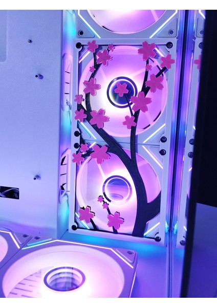 Sakura Çiçeği 120X240 mm Oyun Pc Aksesuarı, Masaüstü Bilgisayar Fan Kapağı fırsatları