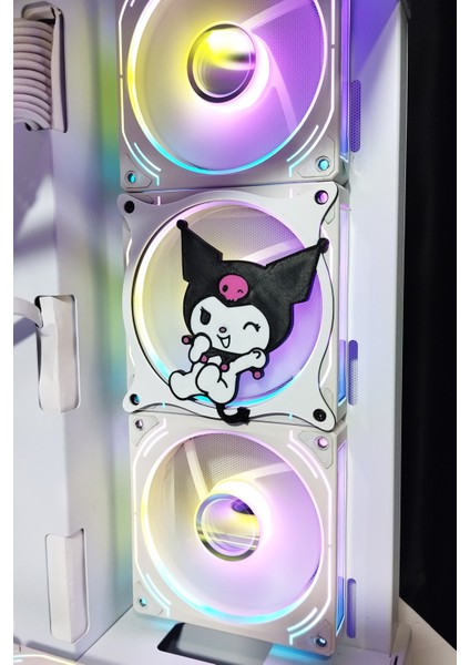 Kuromi 120X120 mm Oyun Pc Aksesuarı, Masaüstü Bilgisayar Fan Kapağı