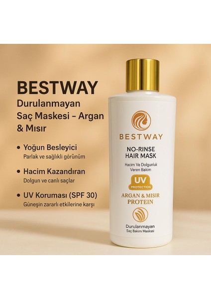 Argan & Mısır Durulanmayan Saç Maskesi modelleri