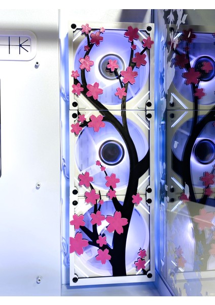 Sakura Çiçeği 120X360 mm Oyun Pc Aksesuarı, Masaüstü Bilgisayar Fan Kapağı fiyatları
