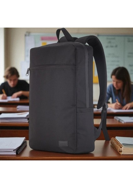 Mila PR-EK100 15,6' Su Geçirmez Kumaş Fermuar Okul Sırt Çantası
