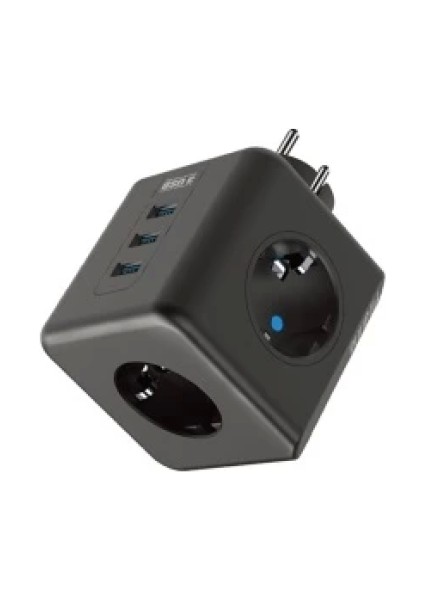 Termal Akım Korumalı Isıya Dayanıklı 3’lü Du Tipi Priz 3x USB 1x Type-C fiyatları