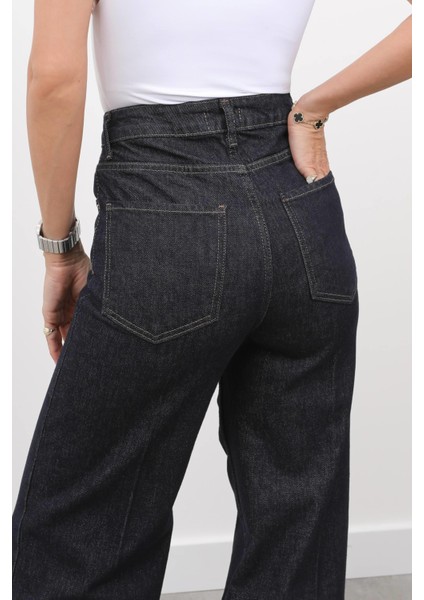 Kadın Yüksek Bel Likralı Straight Jean Kot Pantolon modelleri