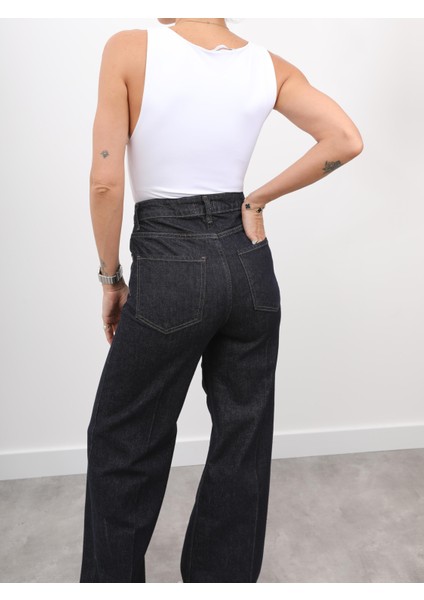 Kadın Yüksek Bel Likralı Straight Jean Kot Pantolon indirimleri