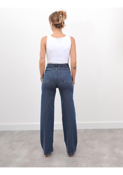 Kadın Yüksek Bel Likralı Açık Mavi Yumuşak Jean Pantolon modelleri