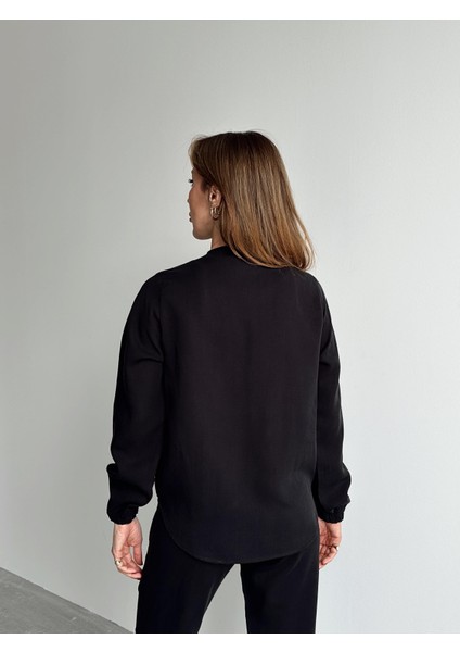 Kadın Fermuarlı Ceket Pantolon Alt-Üst Siyah Takım fırsatları