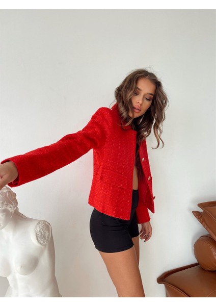 Kadın Dore Düğmeli Blazer Ceket fiyatları