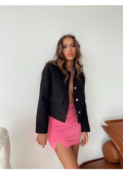 Kadın Dore Düğmeli Blazer Ceket fiyatları