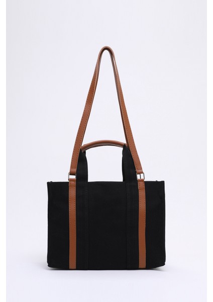 Siyah SHK170 Kanvas Kumaş, Tek Bölmeli, Iç Cepli, Astarlı, Femuarlı El, Kol ve Omuz Çantası fırsatları